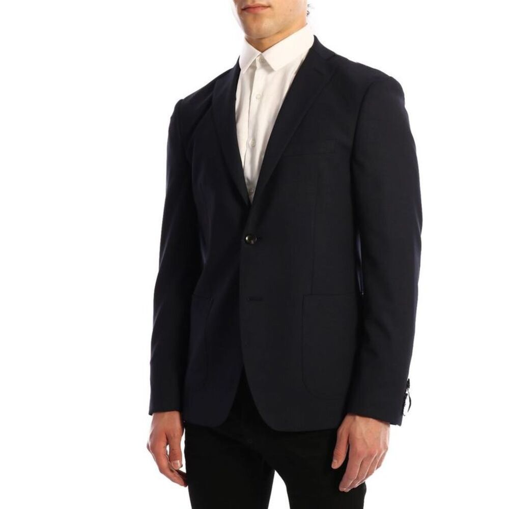 TONELLO Men's Single-Breasted Blazer Men BLUE Outerwear